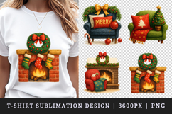 Christmas t-shirt printable sublimation design png Product Image 1
