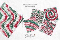 Christmas Watercolor Tie Dye Sublimation Digital Paper Product Image 4