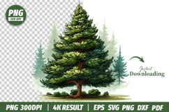 Watercolor Tree clipart PNG Design