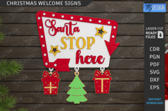 Christmas Welcome Sign Laser Cut | Xmas Wall Decor SVG | CNC Product Image 1