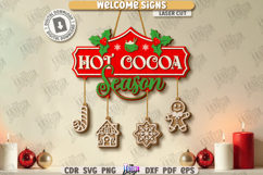 Christmas Welcome Signs Laser Cut Bundle|Wall Decor|Xmas SVG Product Image 12