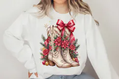 Christmas Western Cowgirl PNG Designs Product Image 3