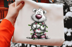 Christmas Whimsical Bear Clipart Product Image 2