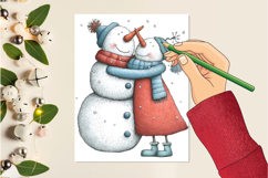 Christmas Whimsical Snowman Clipart Product Image 2