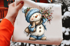 Christmas Whimsical Snowman Clipart Product Image 2