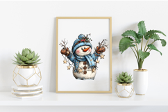 Christmas Whimsical Snowman Clipart Product Image 2