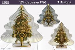 Christmas Tree Wind Spinner | Christmas Steampunk Product Image 1
