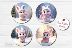 Round Christmas Wind Spinner Bundle contains 106 designs with cute Watercolor Snowman Santa and Owl Keychain PNG. Cute Baby animals and Christmas Flower PNG. 