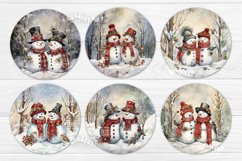 Round Christmas Wind Spinner Bundle contains 106 designs with cute Watercolor Snowman Santa and Owl Keychain PNG. Cute Baby animals and Christmas Flower PNG. 