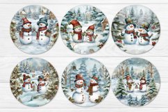 Round Christmas Wind Spinner Bundle contains 106 designs with cute Watercolor Snowman Santa and Owl Keychain PNG. Cute Baby animals and Christmas Flower PNG. 