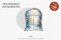Christmas Window Door Decor Clipart PNG Scrapbooking Nursery wall art card making collage printable files xmas decor junk journal sublimation santa  watercolor xmas clipart, sublimation nursery, holiday winter Entry Decor