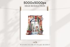 Christmas Window Door Decor Clipart PNG Scrapbooking Nursery wall art card making collage printable files xmas decor junk journal sublimation santa  watercolor xmas clipart, sublimation nursery, holiday winter Entry Decor