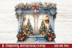 Christmas Window Sublimation Clipart, Christmas Window Clipart, Christmas Window Sublimation, Christmas Window  watercolor, Watercolor Christmas Window, Christmas Window, Christmas Window PNG, Christmas Window Watercolor Sublimation,  Christmas Window Wat