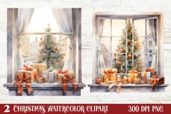 Christmas Window Sublimation Clipart, Christmas Window Product Image 1
