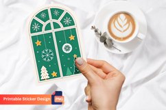 Christmas Windows Sticker, Holiday Window Sticker Product Image 1
