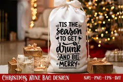 Tis the season to get drunk and be merry SVG Product Image 1