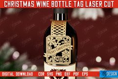 Christmas Wine Bottle Tags Laser Cut Bundle |Christmas Decor Product Image 6