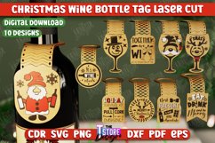 Christmas Wine Bottle Tag Bundle | Gift Idea | Holiday Tags Product Image 1