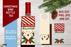 Christmas Wine Bottle Tags Bundle. Gift Tags Paper Cut Product Image 4