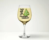 Christmas Wine Glass SVG, Funny Christmas SVG, Wine Quote Product Image 3