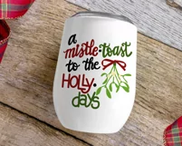 Christmas Wine Glass SVG, Wine SVG, Christmas Wine Saying Product Image 5