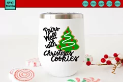 Christmas Wine Glass SVG, Funny Christmas SVG, Wine Quote Product Image 1