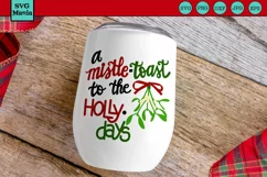 Christmas Wine Glass SVG, Wine SVG, Christmas Wine Saying Product Image 1