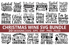Christmas Wine SVG Bundle - Christmas T-shirt Design Product Image 1