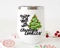 Christmas Wine Glass SVG, Funny Christmas SVG, Wine Quote Product Image 4
