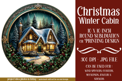 Christmas Wind Spinner, Winter Cablin Sublimation Spinner s1 Product Image 1