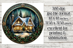 Christmas Wind Spinner, Winter Cablin Sublimation Spinner s1 Product Image 2