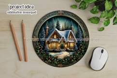 Christmas Wind Spinner, Winter Cablin Sublimation Spinner s1 Product Image 3