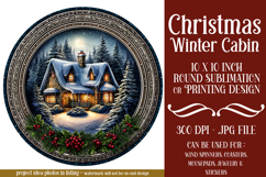 Christmas Wind Spinner, Winter Cablin Sublimation Spinner s2 Product Image 1