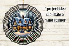 Christmas Wind Spinner, Winter Cablin Sublimation Spinner s2 Product Image 4