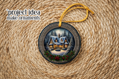 Christmas Wind Spinner, Winter Cablin Sublimation Spinner s2 Product Image 5