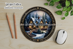 Christmas Wind Spinner, Winter Cablin Sublimation Spinner s3 Product Image 3