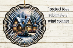 Christmas Wind Spinner, Winter Cablin Sublimation Spinner s3 Product Image 4