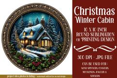 Christmas Wind Spinner, Winter Cablin Sublimation Spinner s4 Product Image 1