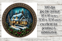 Christmas Wind Spinner, Winter Cablin Sublimation Spinner s4 Product Image 2