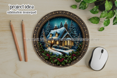 Christmas Wind Spinner, Winter Cablin Sublimation Spinner s4 Product Image 3