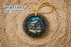 Christmas Wind Spinner, Winter Cablin Sublimation Spinner s4 Product Image 5