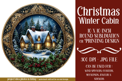 Christmas Wind Spinner, Winter Cablin Sublimation Spinner s6 Product Image 1