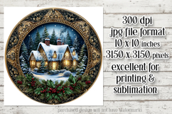 Christmas Wind Spinner, Winter Cablin Sublimation Spinner s6 Product Image 2