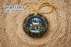 Christmas Wind Spinner, Winter Cablin Sublimation Spinner s6 Product Image 5