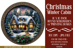 Christmas Wind Spinner, Winter Cablin Sublimation Spinner s7 Product Image 1