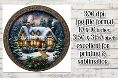 Christmas Wind Spinner, Winter Cablin Sublimation Spinner s7 Product Image 2