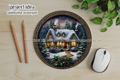 Christmas Wind Spinner, Winter Cablin Sublimation Spinner s7 Product Image 3
