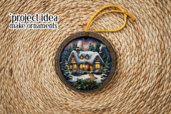 Christmas Wind Spinner, Winter Cablin Sublimation Spinner s7 Product Image 5