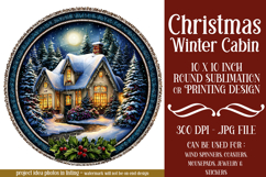 Christmas Wind Spinner, Winter Cablin Sublimation Spinner s8 Product Image 1
