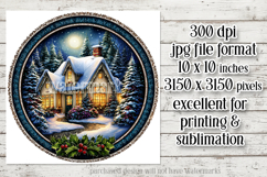 Christmas Wind Spinner, Winter Cablin Sublimation Spinner s8 Product Image 2